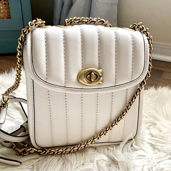 Coach Handbags - Coach Madison 18 Quilted Leather Convertible Backpack